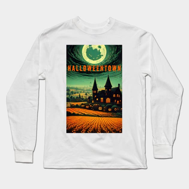 Halloweentown Long Sleeve T-Shirt by WhiteTeeRepresent